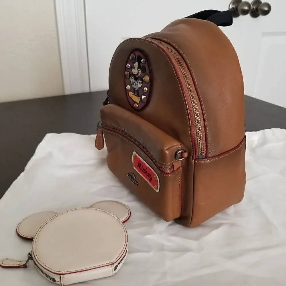Coach × Disney Micky Mouse Small Bagpack and Coin Purse